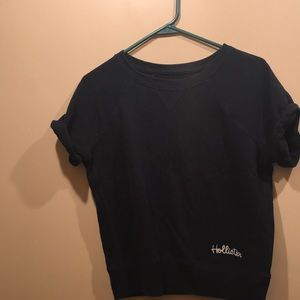 Navy Blue Hollister Sweater Tee